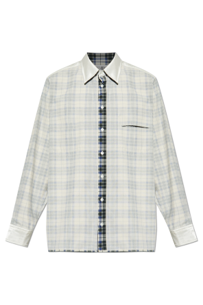 Plaid pattern shirt