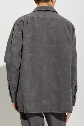 MM6 Maison Margiela Camisa de ganga com efeito "vintage"
