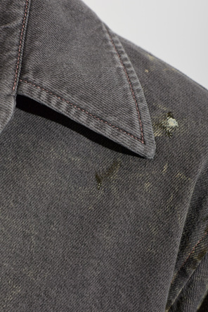MM6 Maison Margiela Camisa de ganga com efeito "vintage"