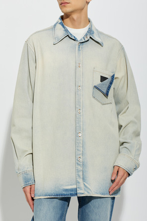 MM6 Maison Margiela Cămașă de denim cu buzunar