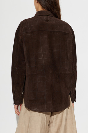 Jacquemus '‘Croco’' suede shirt