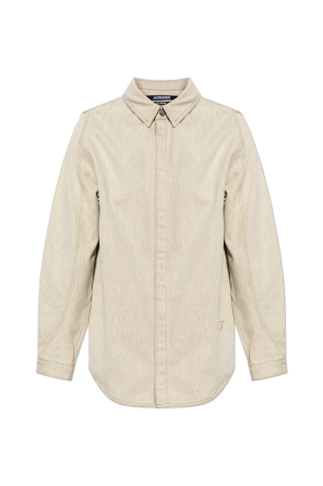 Shirt with embroidered logo