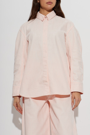 Jacquemus Camisa com acabamento aveludado