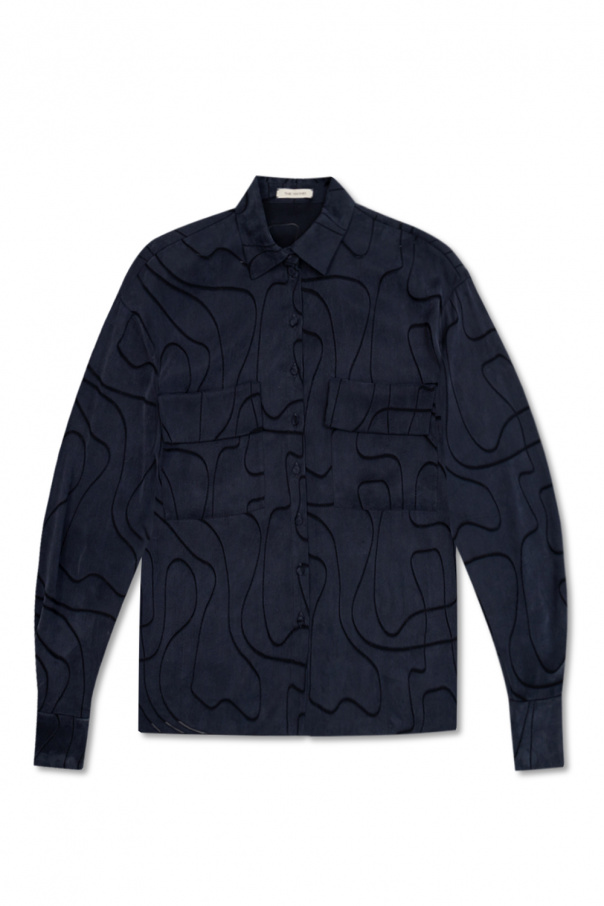 The Mannei ‘Calais’ oversize silk shirt