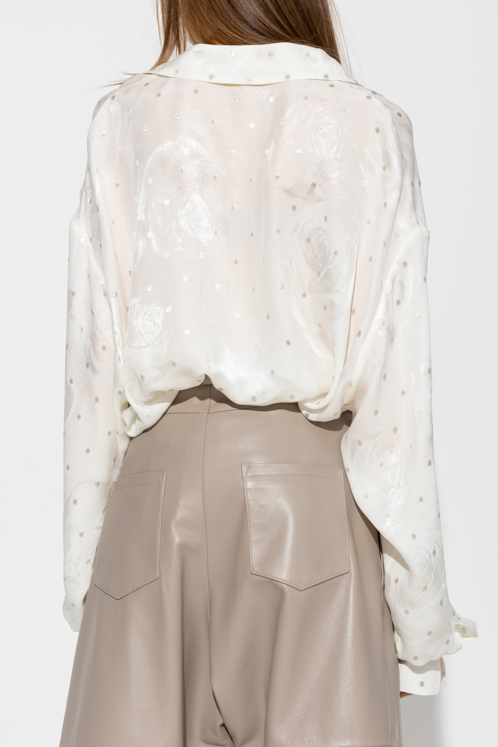 The Mannei ‘Calais’ oversize silk shirt