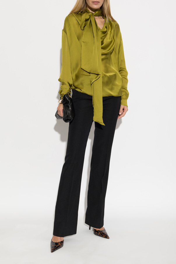 Balmain Silk shirt with decorative tie