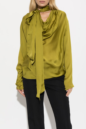 Balmain Silk shirt with decorative tie