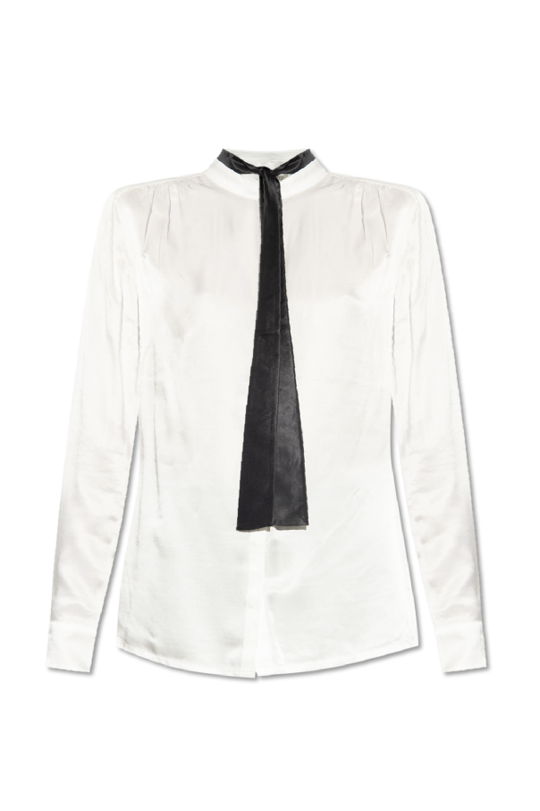 ‘Toni’ shirt with tie detail od AllSaints