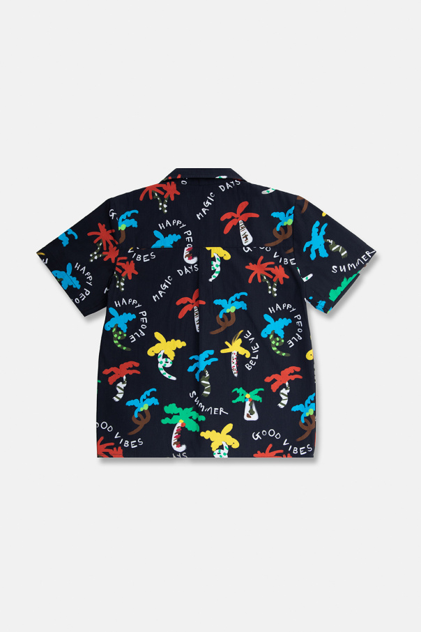 stella hooded McCartney Kids Shirt with floral motif