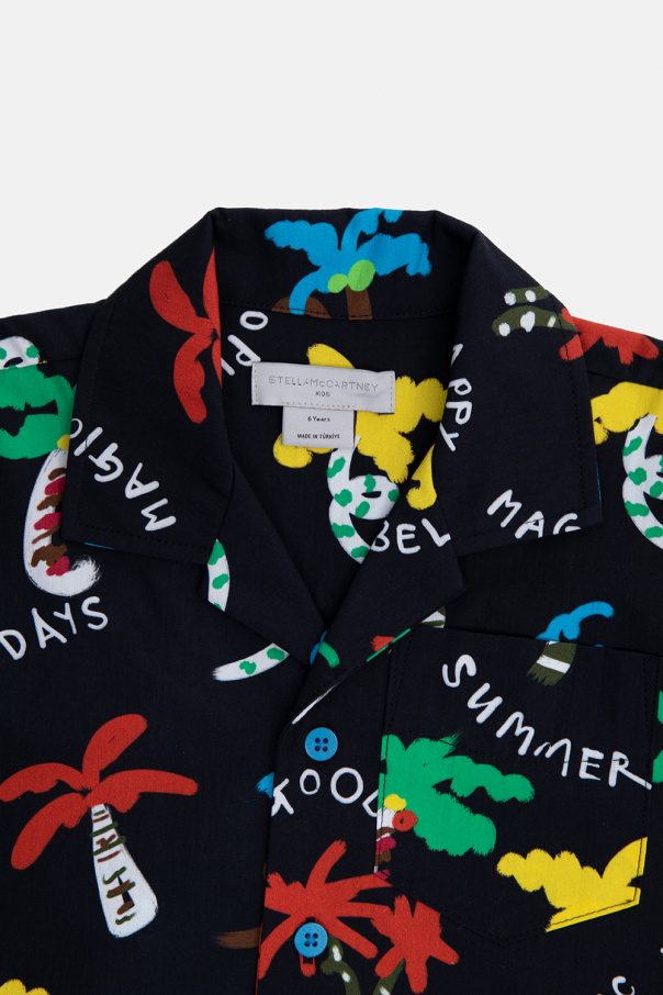 stella hooded McCartney Kids Shirt with floral motif