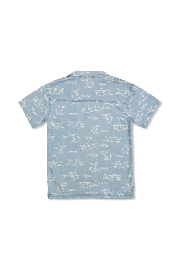 Stella McCartney Kids Shirt with shark motif