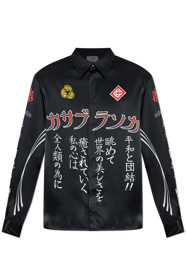 Silk shirt with print od Casablanca