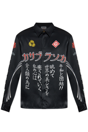 Silk shirt with print