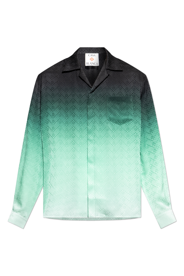 Silk shirt with monogram od Casablanca