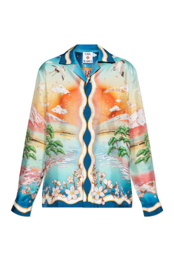 Silk shirt with print od Casablanca