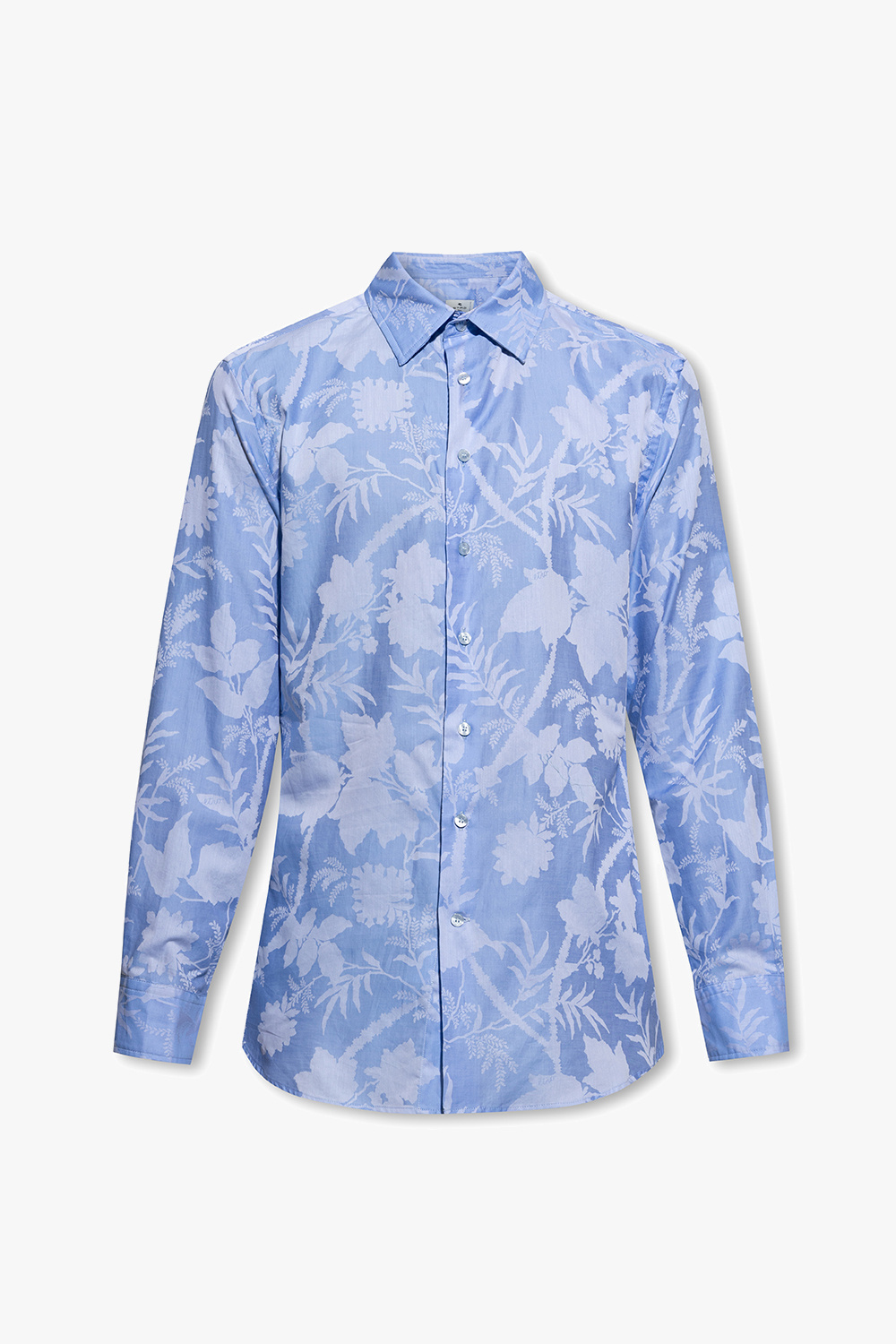 Etro shirt branco with floral motif