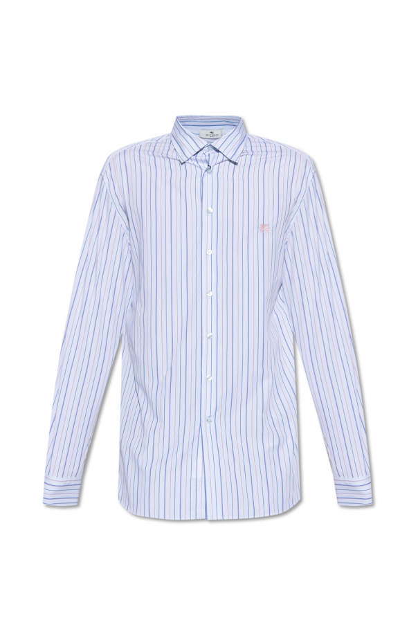 Etro Striped tweed shirt