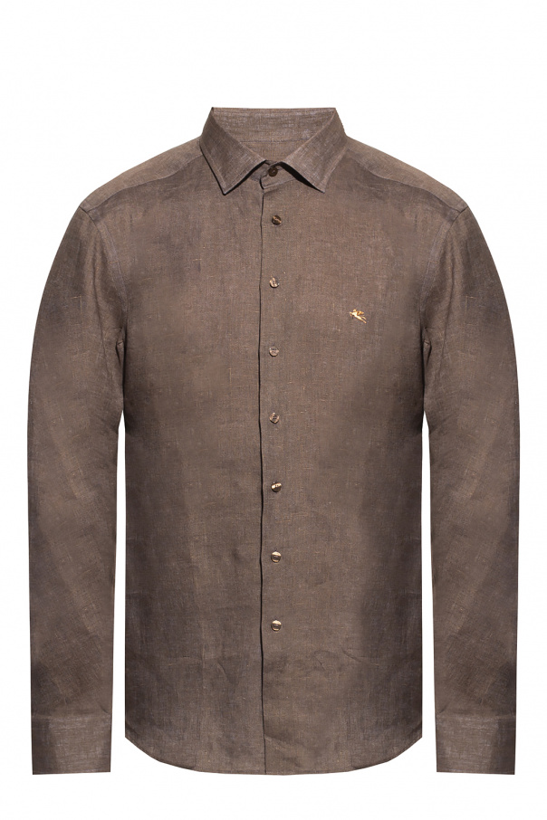 Etro Linen shirt with logo