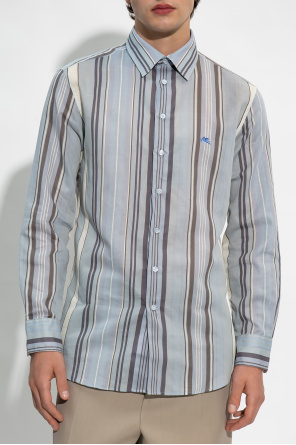 Etro Striped puffer shirt