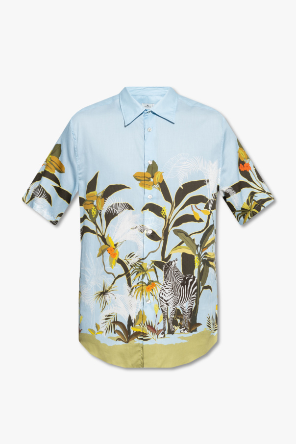 Etro forte forte floral print silk shirt dress item