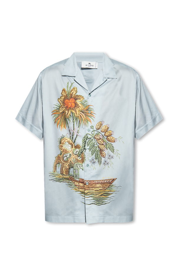 Etro Koszula z motywem kwiatowym