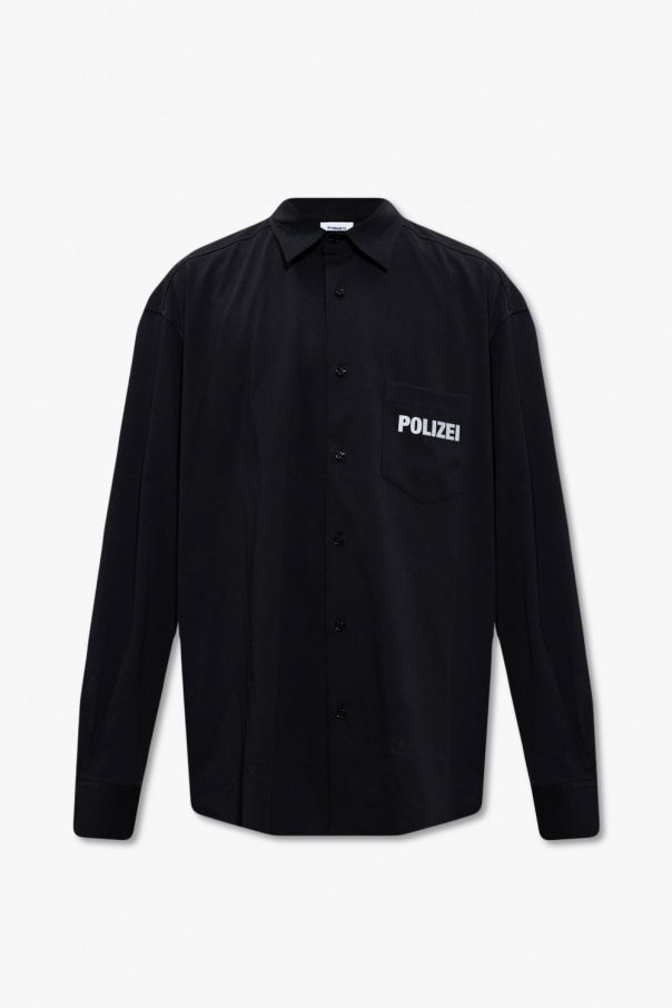 VETEMENTS Shirt with lettering