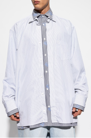 VETEMENTS Shirt with striped pattern