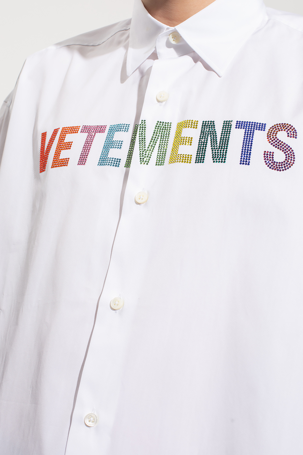 VETEMENTS Shirt with logo appliqué