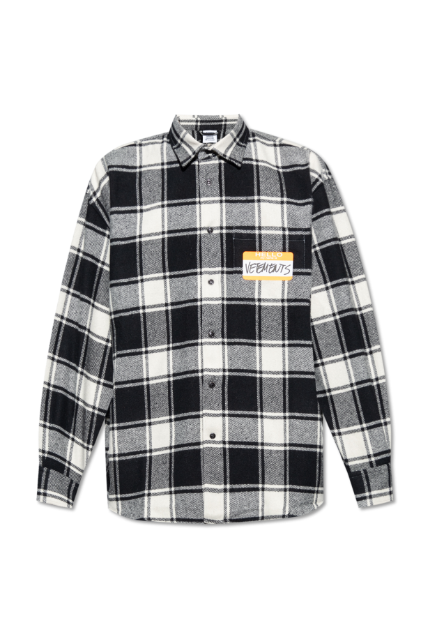 VETEMENTS Checked shirt