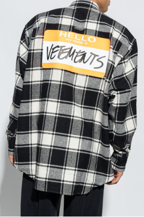 VETEMENTS Checked shirt