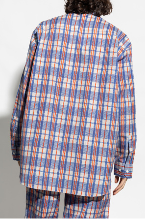 VETEMENTS Checked knitted shirt