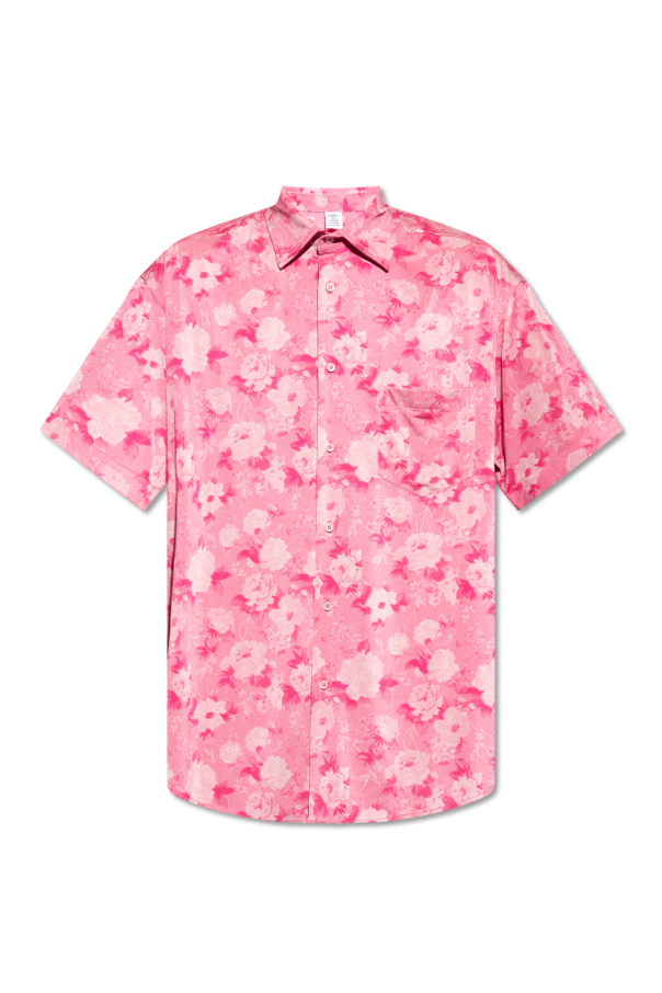 Shirt with floral motif od VETEMENTS