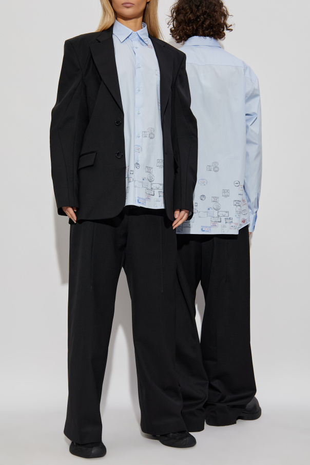 VETEMENTS Hemd mit Aufdruck