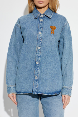 Ami Alexandre Mattiussi Denim shirt with logo