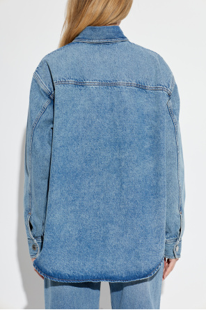 Ami Alexandre Mattiussi Denim shirt with logo