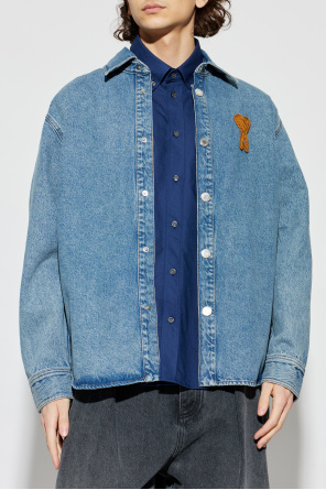 Ami Alexandre Mattiussi Denim shirt with logo
