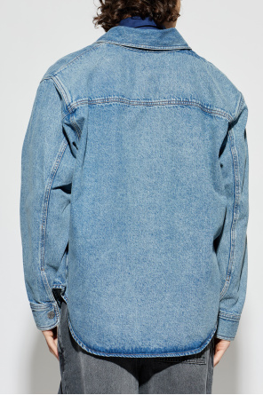 Ami Alexandre Mattiussi Denim shirt with logo