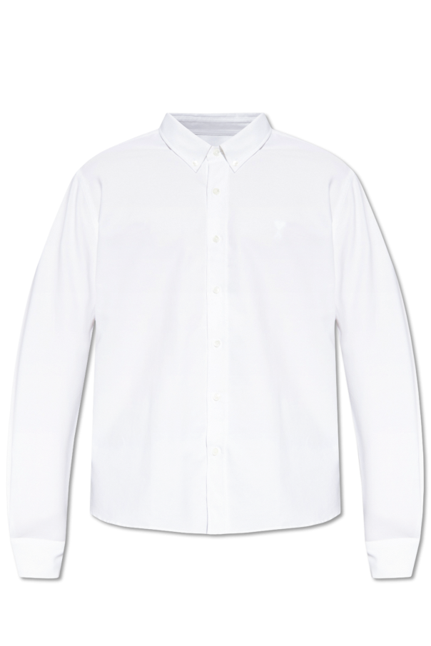 Cotton shirt with logo od Ami Alexandre Mattiussi