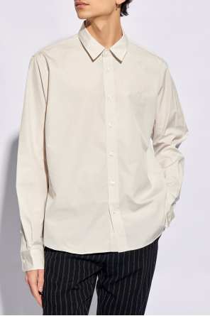 Alexander Wang bleach-wash denim jacket Shirt with logo
