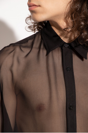 Ami Alexandre Mattiussi Transparent silk shirt