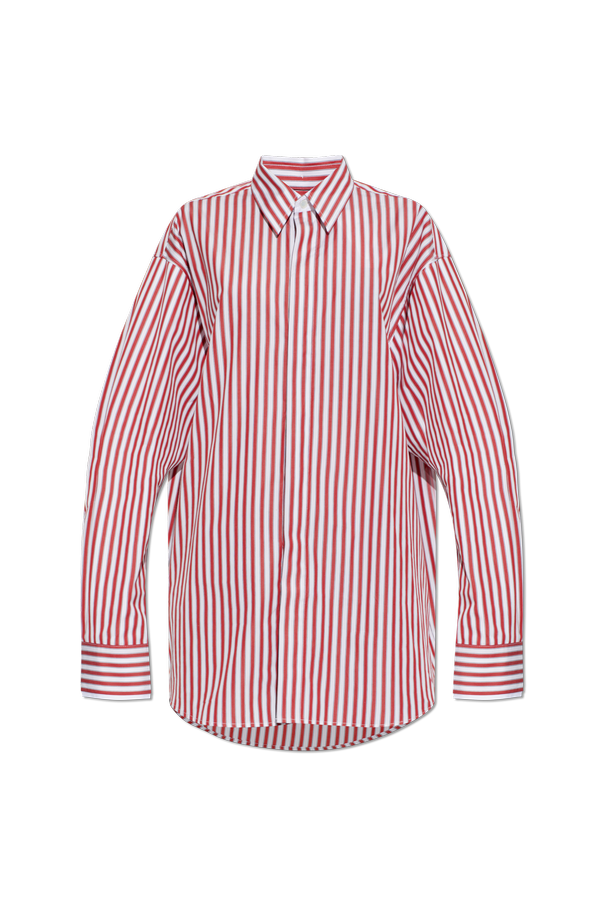 Ami Alexandre Mattiussi Oversized striped cotton shirt