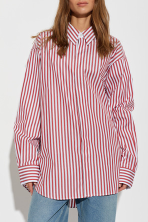 Ami Alexandre Mattiussi Oversized striped cotton shirt