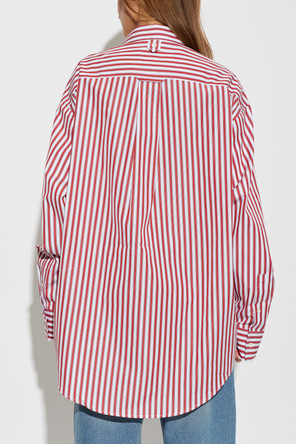 Ami Alexandre Mattiussi Oversized striped cotton shirt