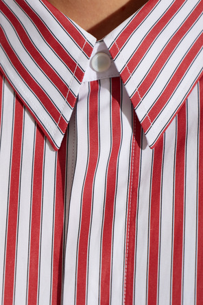 Ami Alexandre Mattiussi Oversized striped cotton shirt