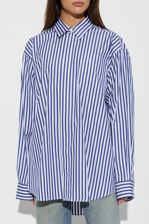 Ami Alexandre Mattiussi Striped cotton shirt