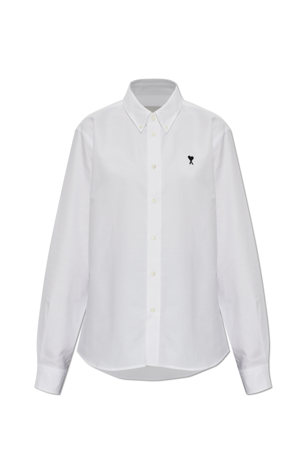 Shirt with embroidered logo od Ami Alexandre Mattiussi