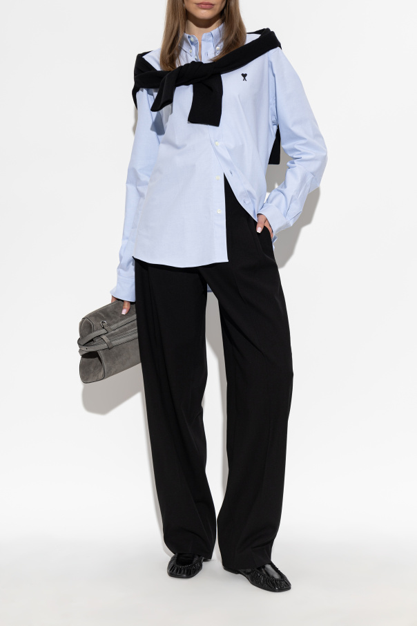 Ami Alexandre Mattiussi Cotton shirt with embroidered logo
