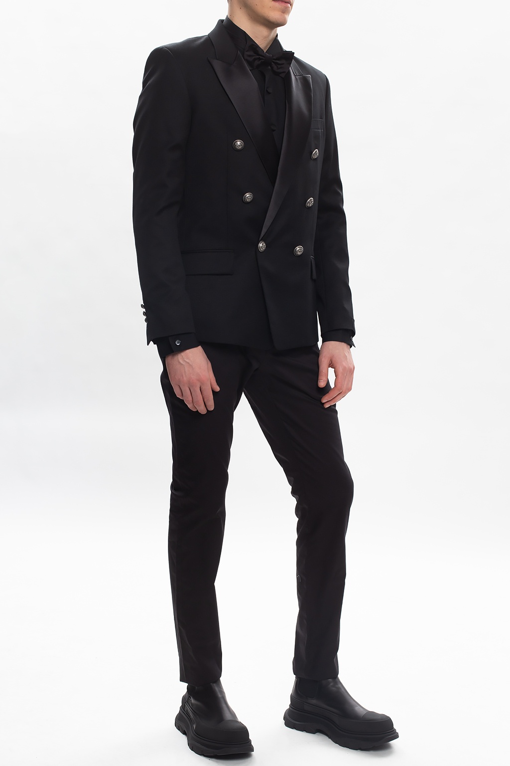 balmain mit Tuxedo shirt