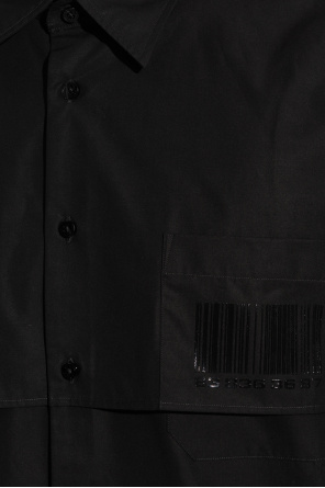 VTMNTS Shirt with barcode motif