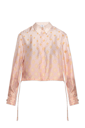 Jedwabna koszula z monogramem od Casablanca